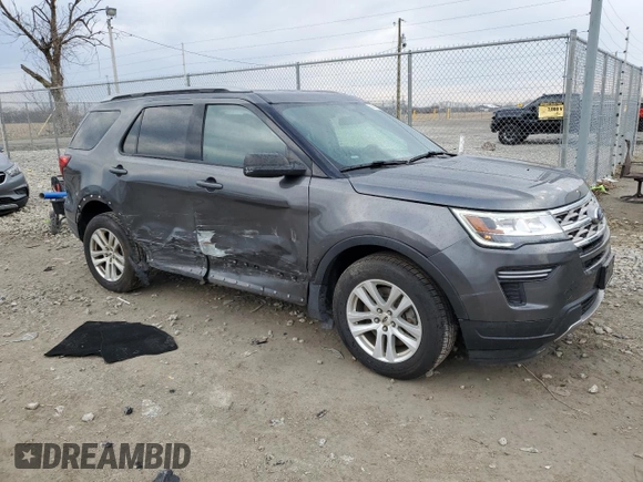 2018 Ford Explorer XLT with VIN 1FM5K8DH4JGA40603, listed as a Copart auction lot 50973805 with 91,259 mi miles and Salvage Title. Bid and sale history available at carsss.com. Image 4.