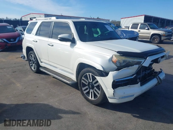 2014 Toyota 4Runner SR5 with VIN JTEZU5JR7E5078562, listed as a IAAI auction lot 41633470 with 274,757 mi miles and . Bid and sale history available at DreamBid. Image 1.