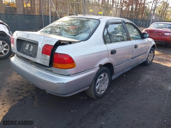 1996 Honda Civic LX "O" w/Air with VIN 2HGEJ6675TH506726, listed as a IAAI auction lot 41502910 with 250,045 mi miles. Bid and sale history available at carsss.com. Image 4.