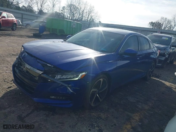 2019 Honda Accord Sedan Sport 1.5T with VIN 1HGCV1F32KA043856, listed as a IAAI auction lot 41209283 with 139,864 mi miles. Bid and sale history available at carsss.com. Image 2.