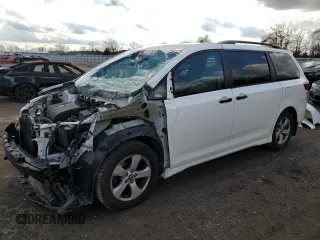 2018 Toyota Sienna L with VIN 5TDZZ3DC1JS907423, listed as a Copart auction lot 78247414 with 138,385 mi miles and Salvage Title. Bid and sale history available at DreamBid. Image 1.