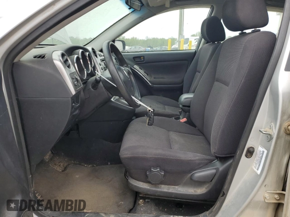 2004 Pontiac Vibe with VIN 5Y2SM62814Z416000, listed as a Copart auction lot 57638115 with 299,999 mi miles and Salvage title. Bid and sale history available at DreamBid. Image 7.