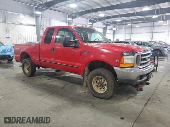 1999 Ford Super Duty F-250 XL with VIN 1FTNX21F1XEA88070, listed as a Copart auction lot 70012924 with 286,161 mi miles and Salvage Title. Bid and sale history available at carsss.com. Image 4.
