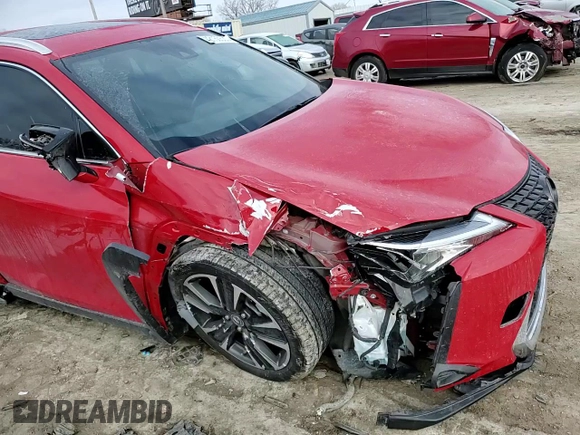 2020 Lexus UX 200 with VIN JTHX3JBH1L2022336, listed as a Copart auction lot 42150535 with 51,303 mi miles and Salvage Title. Bid and sale history available at DreamBid. Image 11.