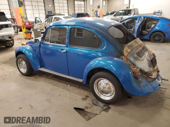 1974 Volkswagen Beetle with VIN 1342607792, listed as a Copart auction lot 84407684 with 26,610 mi miles and Salvage Title. Bid and sale history available at DreamBid. Image 2.