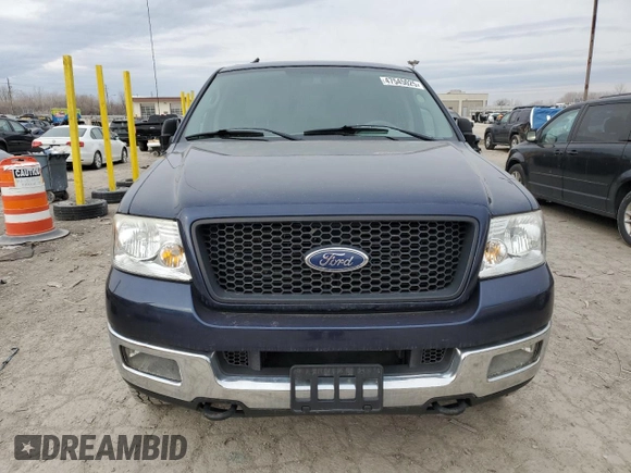 2005 Ford F-150 XLT with VIN 1FTPW14575FB50779, listed as a Copart auction lot 47545025 with 158,779 mi miles and Clean Title. Bid and sale history available at carsss.com. Image 5.