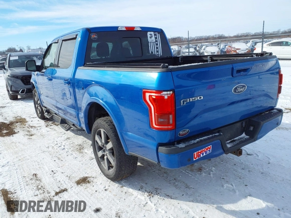 2015 Ford F-150 XLT with VIN 1FTEW1EG6FFA09095, listed as a IAAI auction lot 41574955 with 87,273 mi miles and . Bid and sale history available at DreamBid. Image 3.
