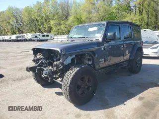 2019 Jeep Wrangler Unlimited Sport S z VIN 1C4HJXDGXKW530346, wystawiony jako Copart lot #54239605 z przebiegiem 58 013 mil mil oraz Szkoda całkowita • Salvage title. Historia ofert i sprzedaży dostępna na DreamBid. Obrazek 1.