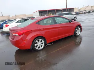 2012 Hyundai Elantra Limited with VIN KMHDH4AEXCU475126, listed as a IAAI auction lot 42061928 with 181,351 mi miles. Bid and sale history available at carsss.com. Image 4.