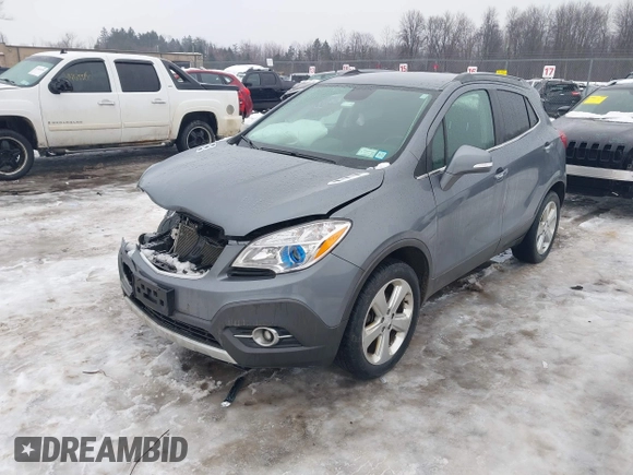 2015 Buick Encore Convenience with VIN KL4CJFSBXFB033767, listed as a IAAI auction lot 41447019 with 131,954 mi miles and . Bid and sale history available at carsss.com. Image 18.