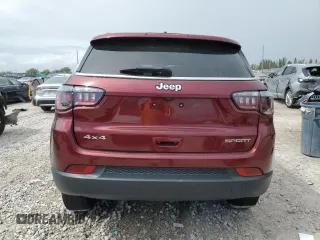 2021 Jeep Compass Freedom with VIN 3C4NJDAB5MT599920, listed as a Copart auction lot 52577865 with 61,963 mi miles and Non Repairable. Bid and sale history available at carsss.com. Image 6.