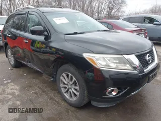 2015 Nissan Pathfinder Platinum with VIN 5N1AR2MM9FC675299, listed as a IAAI auction lot 41509477 with 95,300 mi miles and . Bid and sale history available at DreamBid. Image 1.