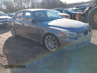 2005 BMW 5 Series 530i with VIN WBANA735X5B048942, listed as a IAAI auction lot 41436642 with Not Provided miles and . Bid and sale history available at carsss.com. Image 1.
