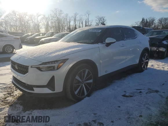 2022 Polestar 2 with VIN LPSED3KA3NL054263, listed as a Copart auction lot 89042935 with 29,629 mi miles and Salvage Title. Bid and sale history available at carsss.com. Image 1.