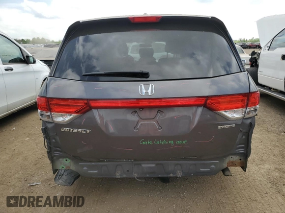 2015 Honda Odyssey Touring Elite z VIN 5FNRL5H96FB047204, wystawiony jako Copart lot #56297985 z przebiegiem 125 482 mil mil oraz Szkoda całkowita • Salvage title. Historia ofert i sprzedaży dostępna na DreamBid. Obrazek 6.