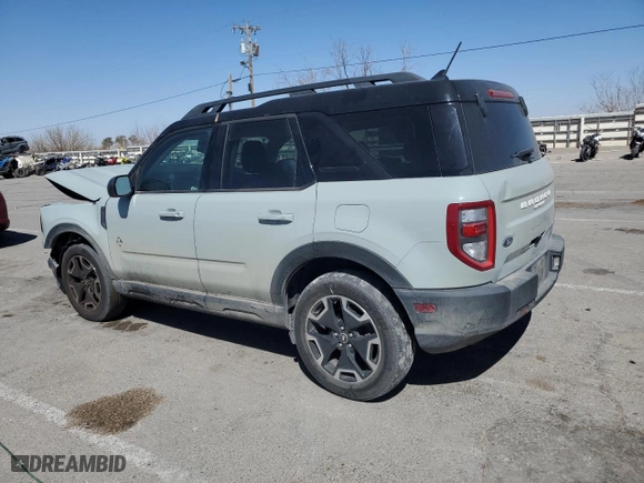 2022 Ford Bronco Sport Outer Banks with VIN 3FMCR9C61NRD55088, listed as a Copart auction lot 48401775 with 38,425 mi miles and Salvage Title. Bid and sale history available at carsss.com. Image 2.