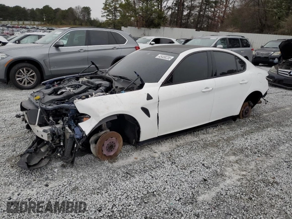2019 Alfa Romeo Giulia Quadrifoglio with VIN ZARFAMEV7K7611582, listed as a Copart auction lot 45458235 with Not provided miles and Clean title. Bid and sale history available at DreamBid. Image 1.