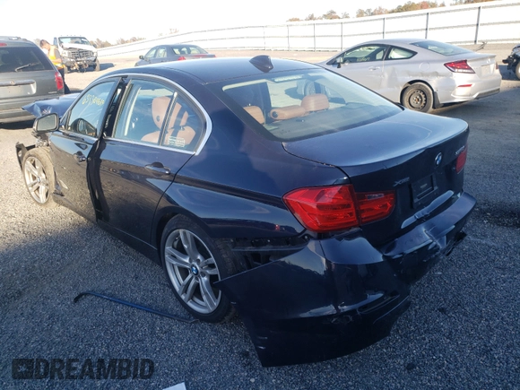 2015 BMW 3 Series 328i xDrive with VIN WBA3B5C55FP653285, listed as a Copart auction lot 63938461 with 53,559 mi miles and Salvage Title. Bid and sale history available at carsss.com. Image 3.