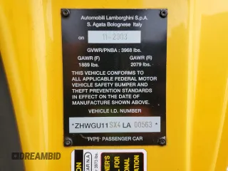 2004 Lamborghini Gallardo z VIN ZHWGU11SX4LA00563, wystawiony jako Copart lot #73732524 z przebiegiem 51 762 mil mil oraz Szkody całkowita. Historia ofert i sprzedaży dostępna na DreamBid. Obrazek 15.