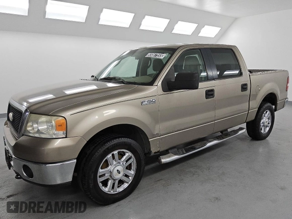 2006 Ford F-150 XLT with VIN 1FTPW14556FA19187, listed as a Copart auction lot 55087355 with 175,272 mi miles and Clean title. Bid and sale history available at DreamBid. Image 1.