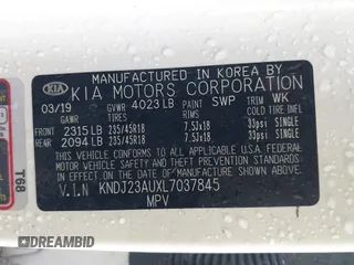 2020 Kia Soul LX with VIN KNDJ23AUXL7037845, listed as a IAAI auction lot 41659111 with 50,231 mi miles. Bid and sale history available at carsss.com. Image 9.