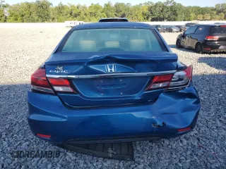 2013 Honda Civic LX with VIN 19XFB2F59DE040948, listed as a Copart auction lot 52845595 with 75,685 mi miles and Non Repairable. Bid and sale history available at DreamBid. Image 6.