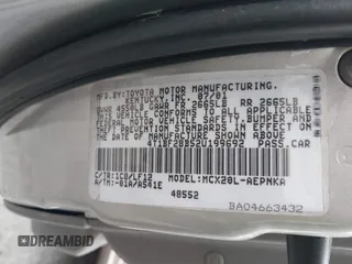 2002 Toyota Avalon XL with VIN 4T1BF28B52U199692, listed as a IAAI auction lot 42099837 with 142,508 mi miles and . Bid and sale history available at DreamBid. Image 9.