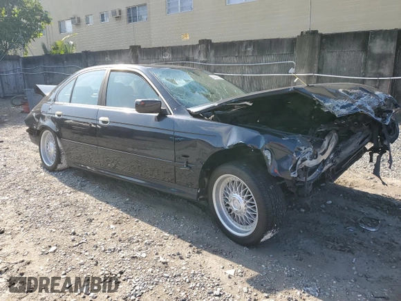 2001 BMW 5 Series 530iA with VIN WBADT63441CF13875, listed as a Copart auction lot 51826235 with 0 mi miles and Salvage Title. Bid and sale history available at carsss.com. Image 4.