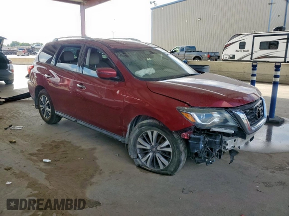 2017 Nissan Pathfinder S with VIN 5N1DR2MN7HC672605, listed as a Copart auction lot 57998845 with 105,434 mi miles and Clean title. Bid and sale history available at DreamBid. Image 4.