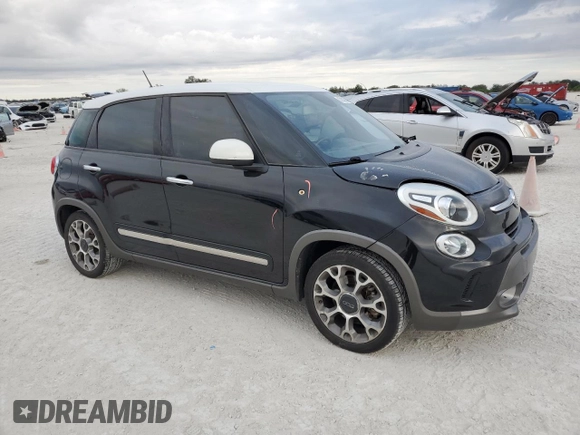 2016 FIAT 500L Trekking with VIN ZFBCFADH6GZ037404, listed as a Copart auction lot 87932655 with 133,581 mi miles and Salvage Title. Bid and sale history available at carsss.com. Image 4.