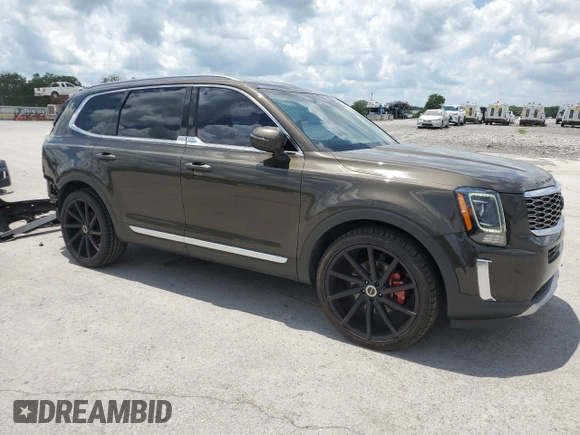 2020 Kia Telluride EX with VIN 5XYP34HC4LG004210, listed as a Copart auction lot 61686495 with 87,198 mi miles and Salvage title. Bid and sale history available at DreamBid. Image 4.