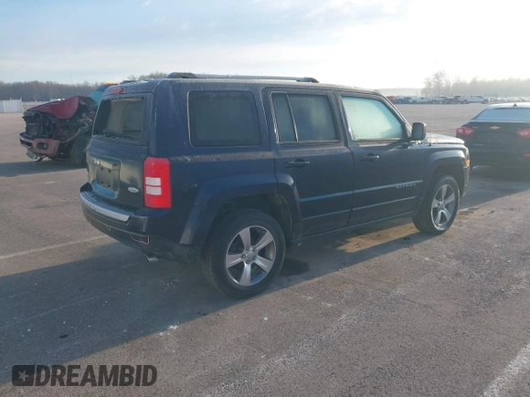 2017 Jeep Patriot High Altitude with VIN 1C4NJRFB5HD155213, listed as a IAAI auction lot 41887573 with 76,959 mi miles and . Bid and sale history available at DreamBid. Image 4.