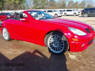 2007 Mercedes-Benz SLK 55 AMG with VIN WDBWK73F07F150189, listed as a IAAI auction lot 41334201 with 70,634 mi miles and . Bid and sale history available at DreamBid. Image 1.