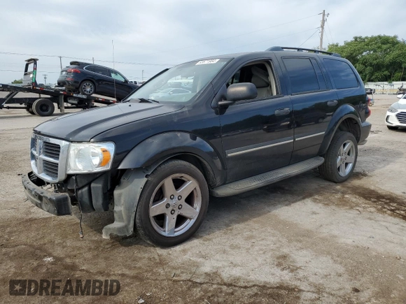 2007 Dodge Durango SLT with VIN 1D8HD48P27F500153, listed as a Copart auction lot 78987524 with 238,636 mi miles and Salvage title. Bid and sale history available at DreamBid. Image 1.