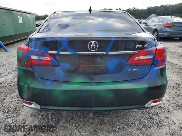 2014 Acura RLX with VIN JH4KC1F36EC002315, listed as a Copart auction lot 72633304 with 149,675 mi miles and Salvage Title. Bid and sale history available at carsss.com. Image 6.
