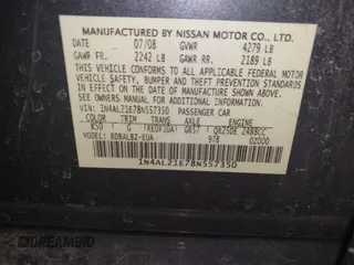 2008 Nissan Altima 2.5 SL with VIN 1N4AL21E78N557350, listed as a IAAI auction lot 41751997 with 215,078 mi miles. Bid and sale history available at carsss.com. Image 9.