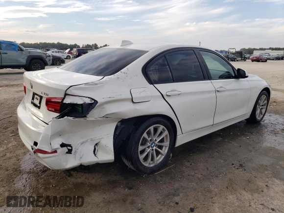 2018 BMW 3 Series 320i with VIN WBA8A9C54JK622857, listed as a Copart auction lot 44143685 with 0 mi miles and Salvage Title. Bid and sale history available at carsss.com. Image 3.
