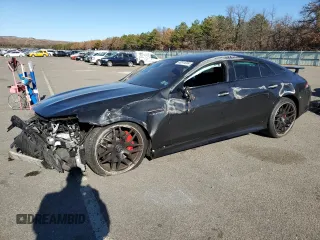 2020 Mercedes-Benz AMG GT with VIN WDD7X8JB7LA015768, listed as a Copart auction lot 80514004 with 45,821 mi miles and Non Repairable. Bid and sale history available at carsss.com. Image 1.