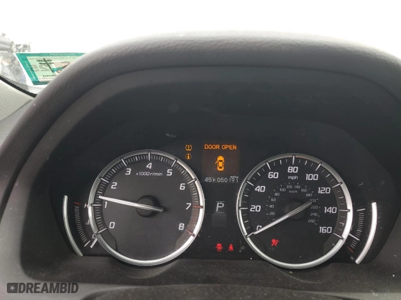 2016 Acura TLX with VIN 19UUB1F37GA009139, listed as a Copart auction lot 48950395 with 50,191 mi miles and Salvage Title. Bid and sale history available at carsss.com. Image 9.