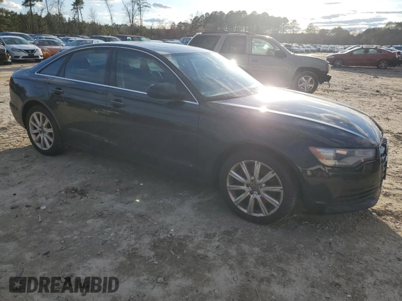 2014 Audi A6 Premium Plus with VIN WAUDFAFC2EN092291, listed as a Copart auction lot 46978435 with 176,555 mi miles and Salvage title. Bid and sale history available at DreamBid. Image 4.