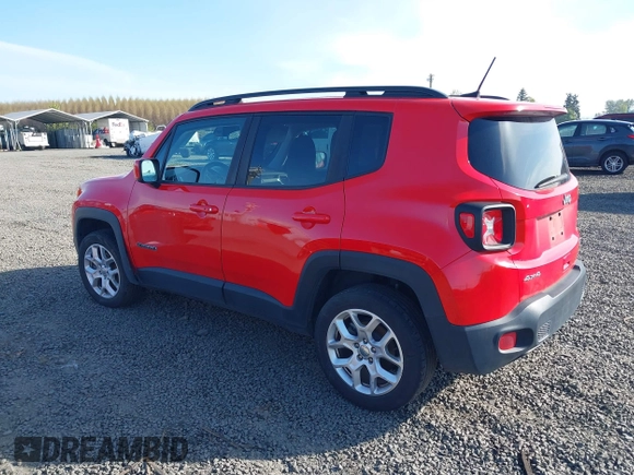 2018 Jeep Renegade Latitude with VIN ZACCJBBB6JPH80554, listed as a IAAI auction lot 42024197 with 69,247 mi miles and . Bid and sale history available at DreamBid. Image 3.