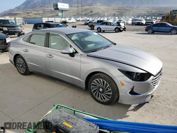 2023 Hyundai Sonata SEL with VIN KMHL34JJ4PA080051, listed as a Copart auction lot 52387895 with 35,227 mi miles and Salvage Title. Bid and sale history available at DreamBid. Image 4.