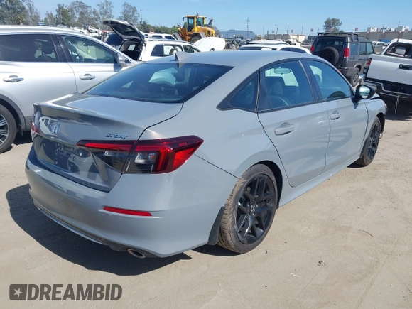 2025 Honda Civic Sport with VIN 2HGFE2F51SH557221, listed as a IAAI auction lot 42344477 with 313 mi miles and . Bid and sale history available at DreamBid. Image 4.