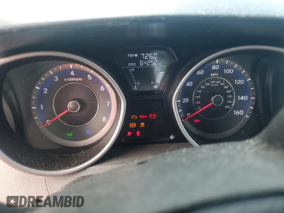2013 Hyundai Elantra GLS с VIN KMHDH4AE2DU881886, выставлен на аукционе Copart как лот 52781275 с пробегом 64 252 миль миль и Списание • Salvage title. История ставок и продаж доступна на DreamBid. Изображение 9.