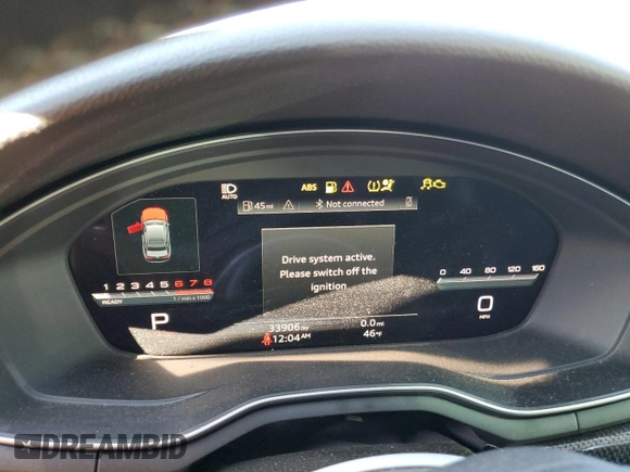 2021 Audi S4 Premium Plus with VIN WAUB4AF40MA049399, listed as a Copart auction lot 80660494 with 33,906 mi miles and Salvage Title. Bid and sale history available at carsss.com. Image 9.