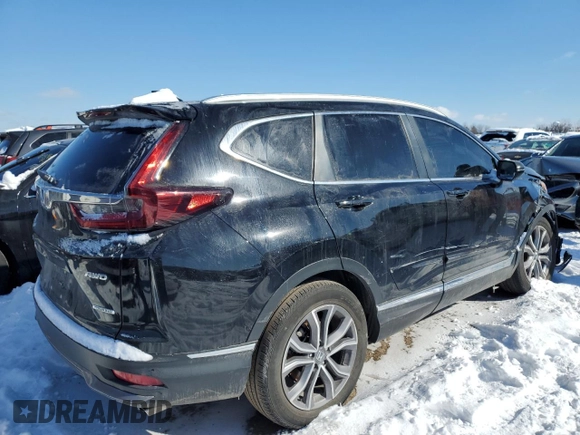 2022 Honda CR-V Touring with VIN 7FARW2H98NE002287, listed as a Copart auction lot 44638575 with 37,800 mi miles and Salvage Title. Bid and sale history available at carsss.com. Image 3.