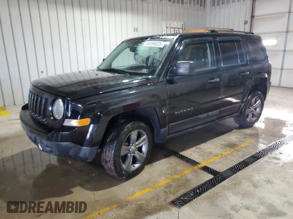 2017 Jeep Patriot Sport SE with VIN 1C4NJPBA2HD201176, listed as a Copart auction lot 44499025 with 92,182 mi miles and Salvage Title. Bid and sale history available at carsss.com. Image 1.