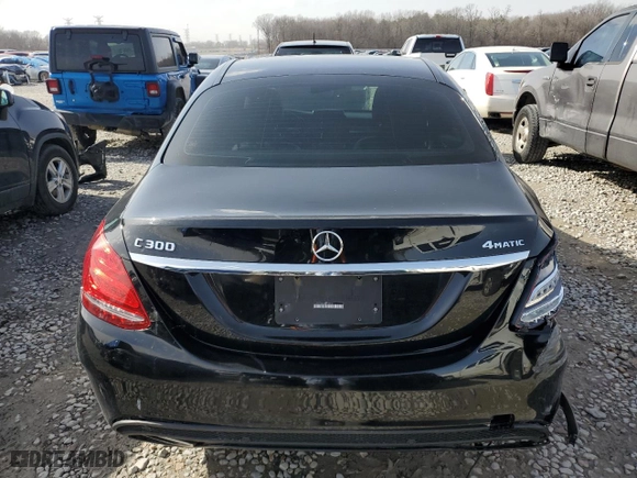 2018 Mercedes-Benz C-Class C 300 with VIN 55SWF4KB9JU254340, listed as a Copart auction lot 42571715 with 139,692 mi miles and Salvage Title. Bid and sale history available at carsss.com. Image 6.