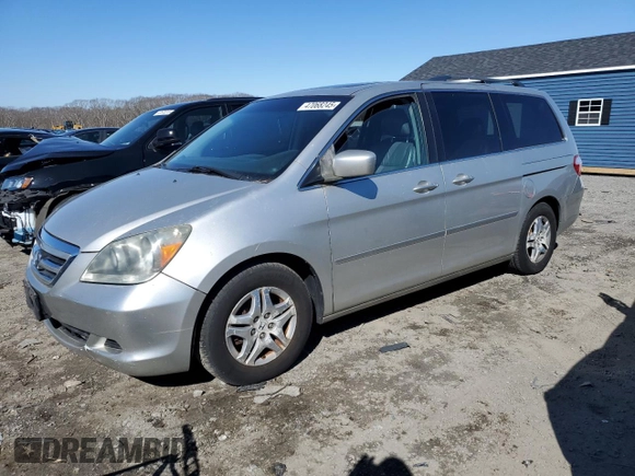 2007 Honda Odyssey EX-L with VIN 5FNRL38697B436642, listed as a Copart auction lot 47068245 with Not Provided miles and Clean Title. Bid and sale history available at DreamBid. Image 1.