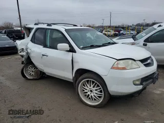 2002 Acura MDX Touring Pkg with VIN 2HNYD18692H530918, listed as a Copart auction lot 43965285 with 0 mi miles and Salvage Title. Bid and sale history available at carsss.com. Image 4.